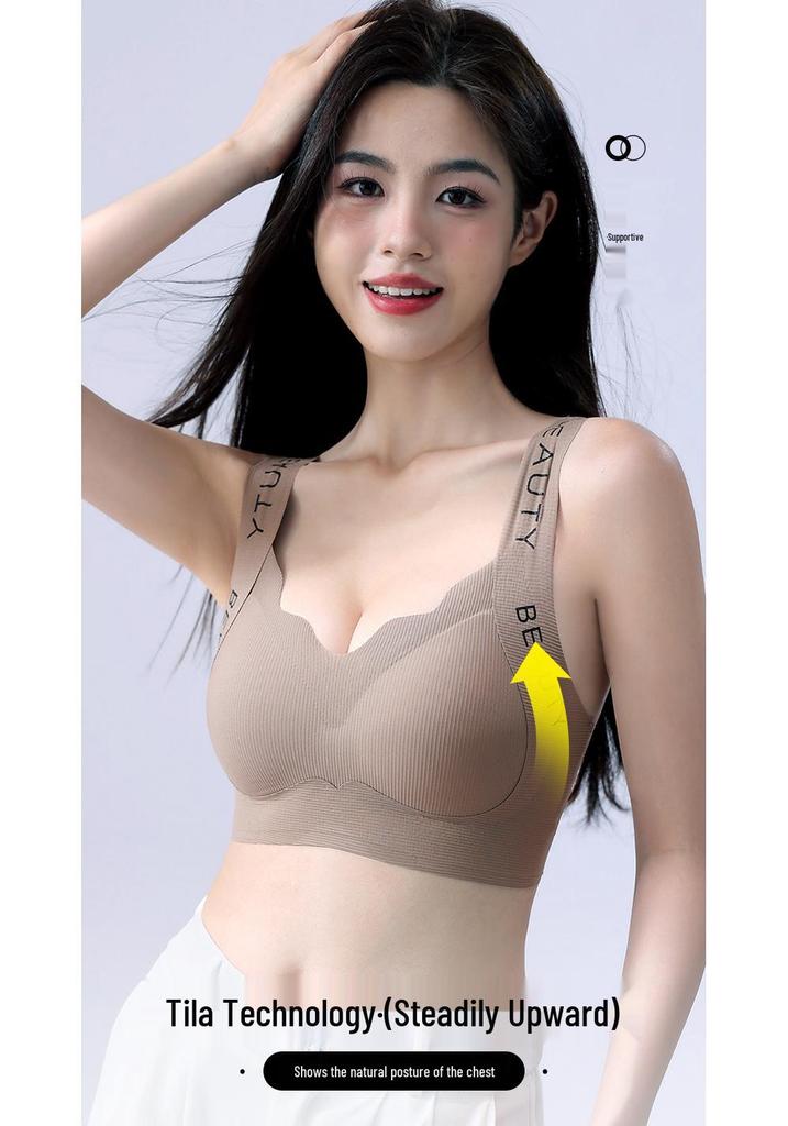Brassière de Sport sans Couture Style Débardeur Grande Taille - Confortable, Sans Armature, Convient Jusqu'à 200 Jin