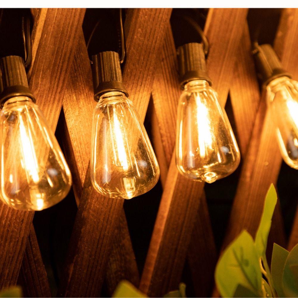 Dimmable LED Outdoor Patio Lights Shatterproof Halloween Outside Light  Party Supplies