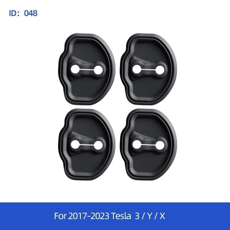 

Амортизатор двери автомобиля F для Tesla Model 3 YX, гибкая защита дверного замка автомобиля, силиконовые защелки для дверного замка автомобиля, аксессуары для крышки 4-piece set