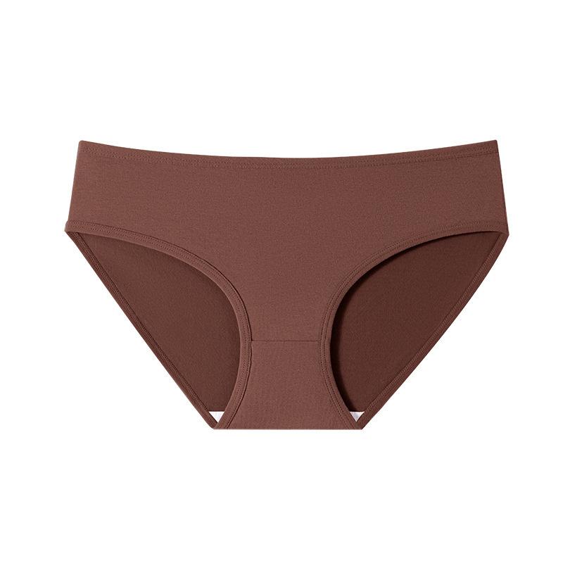 Large Size Women Spring and Autumn Cotton Without Trace High Bounce Not Clip Hip Waist Triangle Briefs