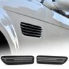 2Pcs Seite Fender Vent Grill Anti-korrosion Perfekte Spiel ABS Seite Fender Luftstrom