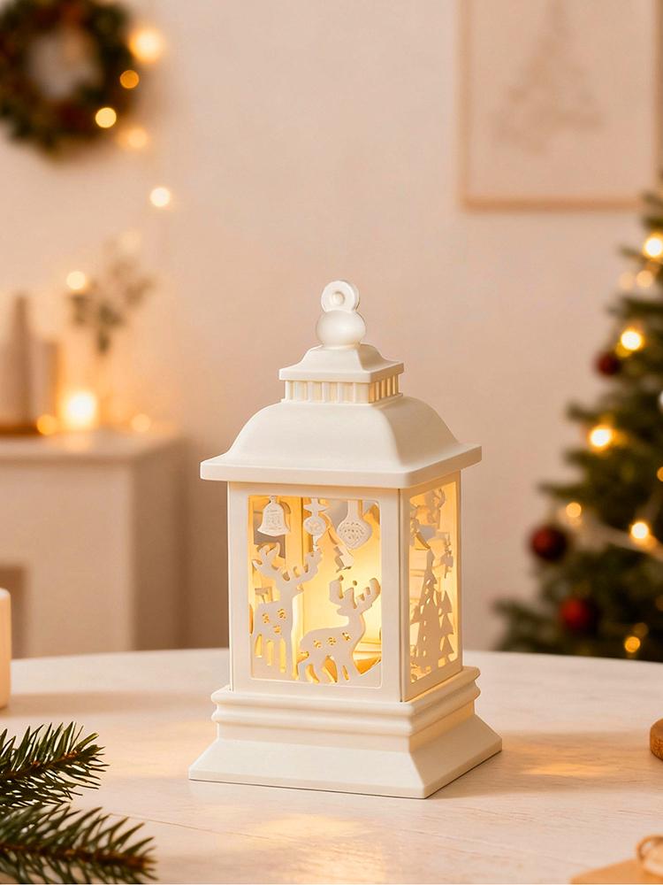 Christmas Lantern Silicone Mold Set Christmas Splicing Handheld Lamp Silicone Mold Christmas Element Candlestick Holiday Decor