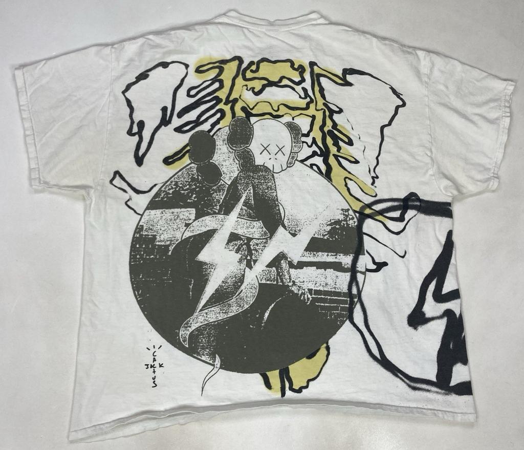 Cactus Jack Travis Scott X Kaws X Fragment Graphic T-shirt Men XL Oversize White
