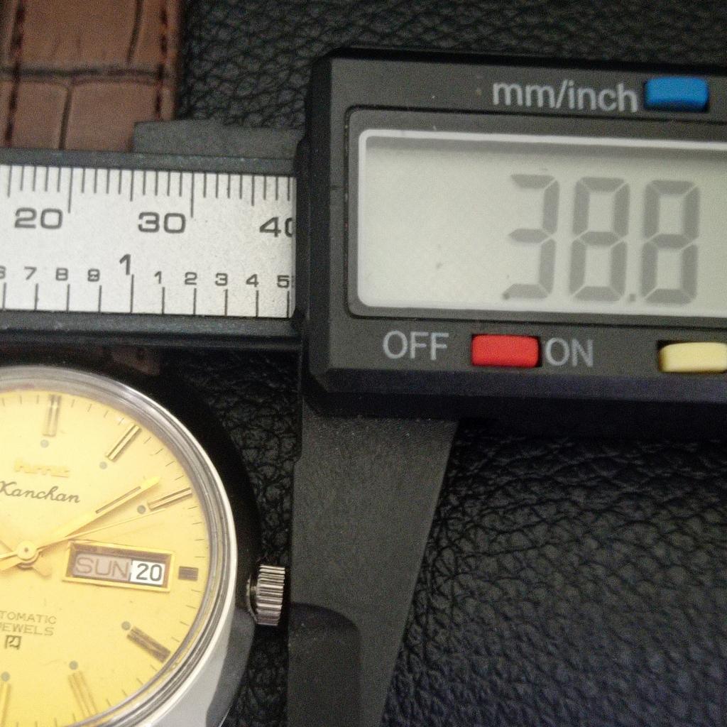 HMT KANCHAN AUTOMATIC VINTAGE 6501 INDISCHE HERRENUHR MIT GOLDENEM ZIFFERBLATT a703263-1