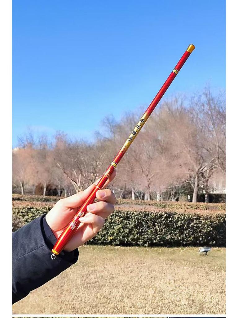 Canna da pesca ultraleggera in carbonio da 1,8 m per carassio, portatile e ideale per attrezzatura da pesca