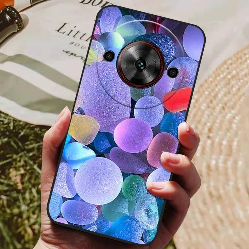 Per ZTE Blade A75 5G Custodia Cool Stampata Silicone TPU Morbida Cover per ZTE Blade A75 5G Custodie Nere Protettive Guscio Telefono A 75 5G