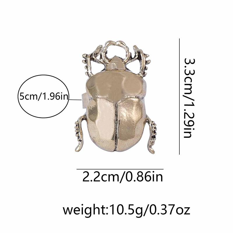 Vintage Creatieve Cicade Lieveheersbeestje Openingsring Voor Mannen Vrouwen Gepersonaliseerd Insect Design Vingerring Sieraden Accessoires Cadeaus