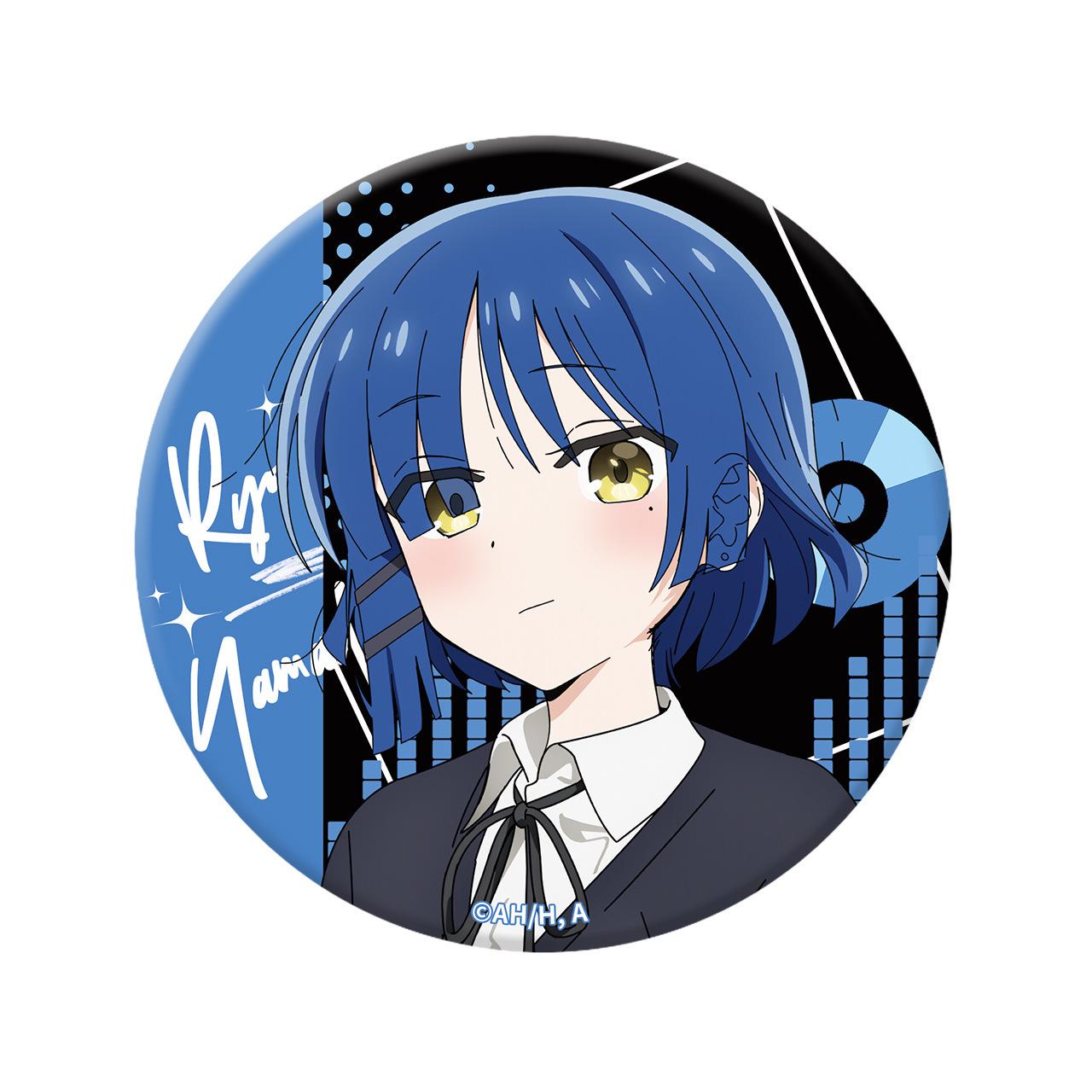 Genuine Bocchi the Rock Double Flash Magnetic Badge Magnet (Gotoh Hitori, Nijika, Yamada Ryo, Kita) 58MM
