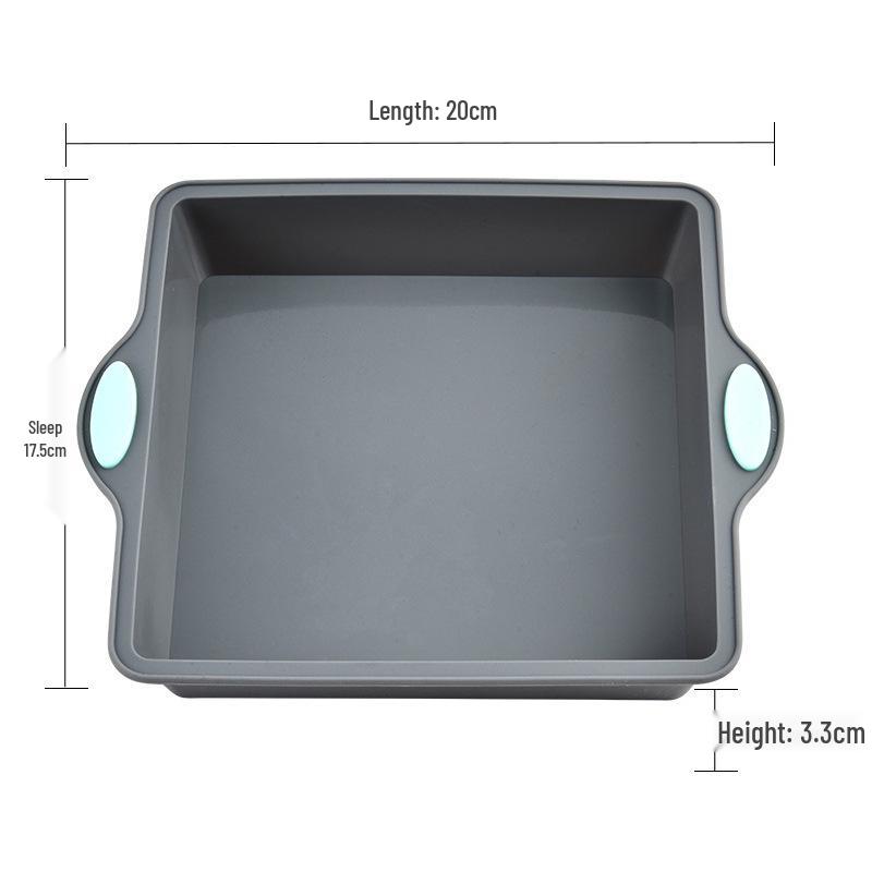Heat-Resistant Silicone Baking Molds: Round & Rectangular for DIY Cake, Bread, and Toast