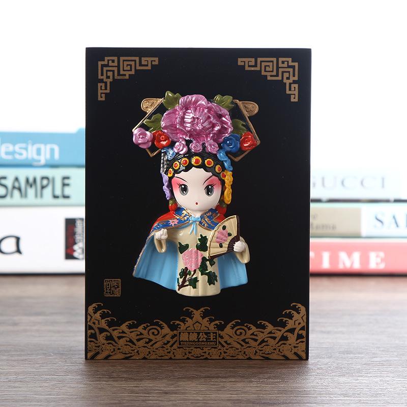 China Traditional Peking Opera Facial Makeup Ornaments Business Gift Souvenirs Home Decor Crafts Wedding Birthday New Year Gift