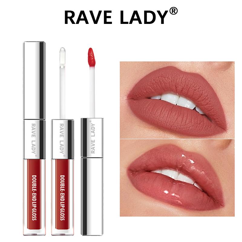 

2 в 1 двухстороннее матовое увлажняющее масло для губ Glaze Gloss Glass Shimmer Liquid Lipstick Glossy Mirror Shine Lip Care