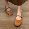Super Soft Lambskin~ French Flat Single Shoes Women's Skirt Versatile Ballet Evening Shoes Retro Mary Jane Shoes