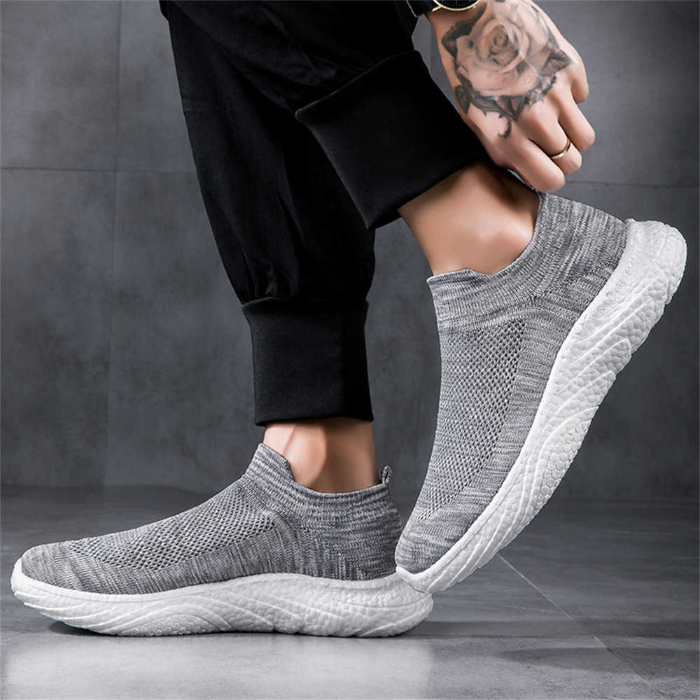 Fashion Autumn White Sports Boots Woven Sneakers 46 Size Sport Shoes Man Style High Quality Caregiver Super Sale Teniss Special Use