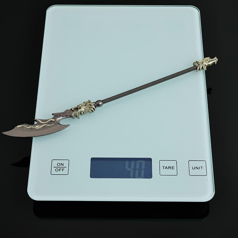 22cm/8.66in Samurai Knife Weapon Props Cosplay Anime Peripherals Metal Model Funny Collectible Hobbies Boys Outdoor Toys Sports