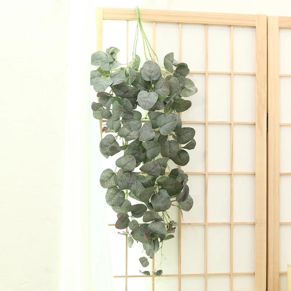 Elegant Artificial Eucalyptus Leaf Vine Real Touch Fake Plants  Outdoor Indoor Garden