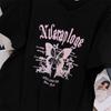 Plus Size Women V Neck Short Sleeve Loose Mid Length Solid T Shirt