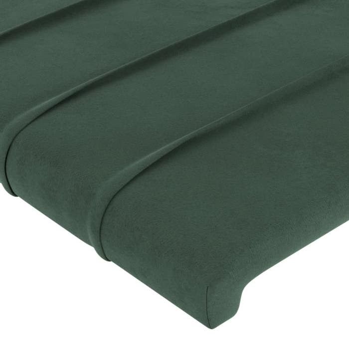 VidaXL Bed Frame with Headboard Dark Green 80x200 Cm Velvet3125785