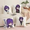 A-Asahina Mafuyu Chibi Cushion Cover Soft Short Plush Pillow Cover Smooth Cozy Texture Aesthetic Cushion Case Home Decor