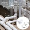 Sturdy Exhaust Hose Reducer 150 mm to 100 mm Includes 2 Metal Clamps Convenient for Multipurpose Pipe Fittings