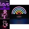 Colorful Led Neon Shaped Night Light For Home Decor Featuring Cute Unicorn Design