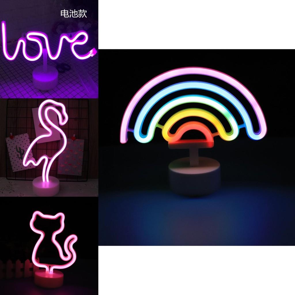 Colorful Led Neon Shaped Night Light For Home Decor Featuring Cute Unicorn Design