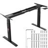 Electric Standing Desk Frame Dual Motor Adjustable 65-129 Cm H Black