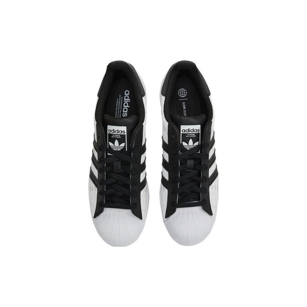 adidas Superstar Reflective Allover Logo - Bílé Černé Unisex Tenisky Obuv-Bílé Jádro-Černá Šedá-Dvě GW7254