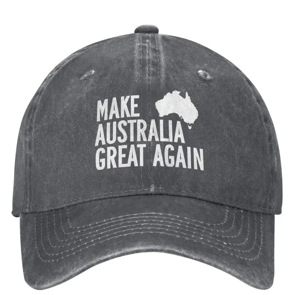 Make Australia Great Again Baseball Cap Maga Hunting Camping Adjustable Hip Hop Dad Men Women Vintage Sun Visors Snapback Cap