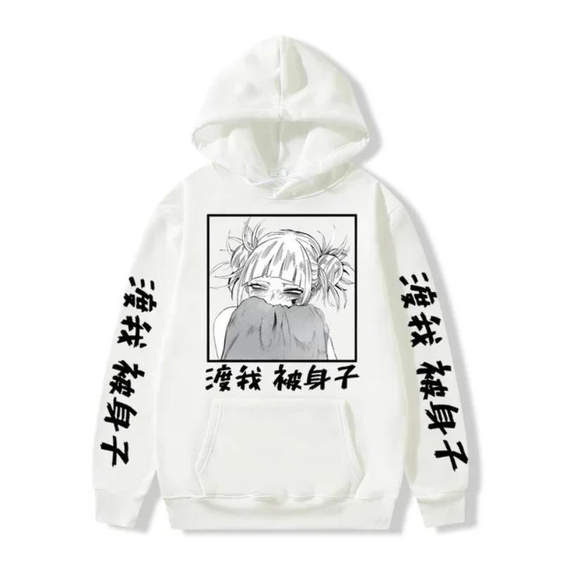 My Hero Academia Anime Hoodies Men Women Toga Manga Sweatshirts Gothic Harajuku Hooded Pullover Casual Streetwear