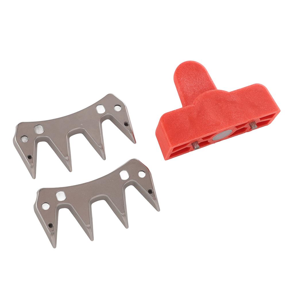 2Pcs Sheep Shears Replacement Blade 4 Teeth Precise Cutting Efficient Stainless Steel Wool Clipper Blade for Alpacas