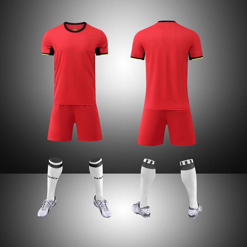 Custom Printed Soccer Training Jersey Set Men Women Kids Sportswear Football Club Team Uniform