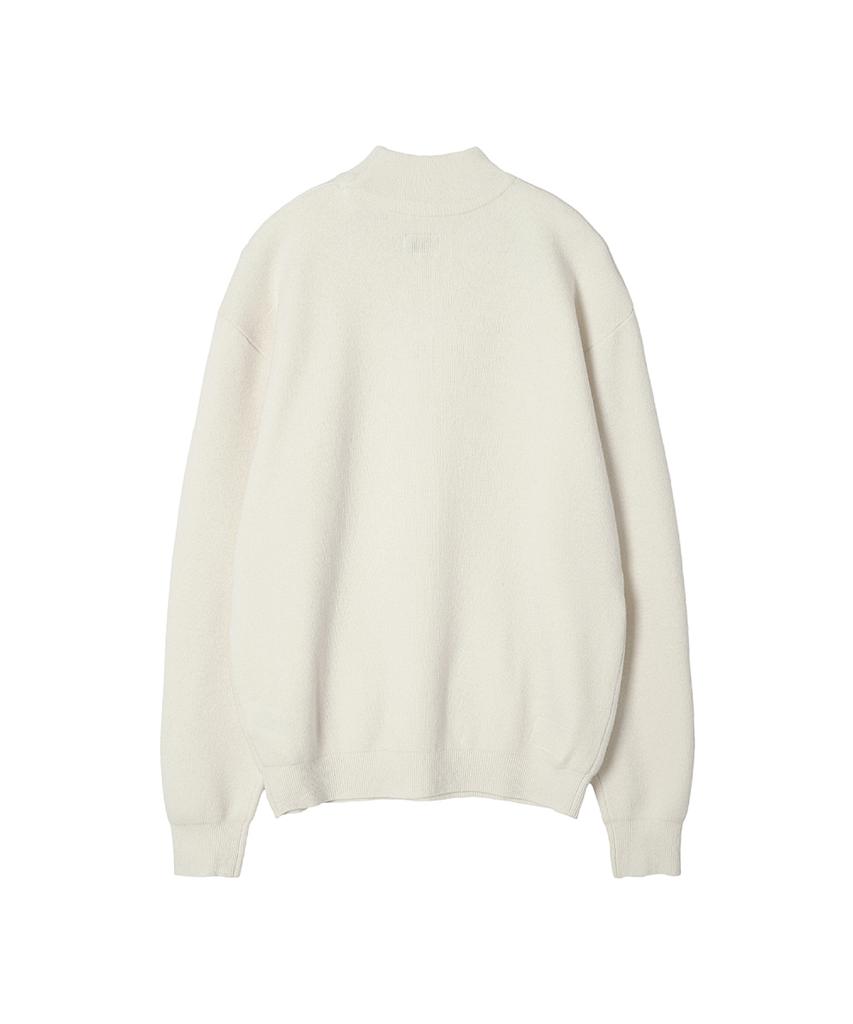 Leopeusaideu Mock Turtleneck Knit Ivory