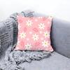 Sweet Light Pink Petals Pattern Cushion Cover Premium Comfort Reversible Pillow Cov in One Design for Any Room  Car Interior