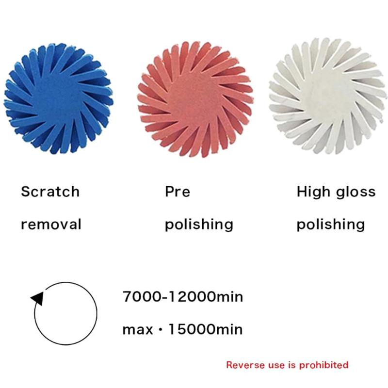 1/6Pcs Dental Rubber Polisher Composite Resin Bending Machine Polishing Head Spiral Flex Brush Burs Dentistry Polishing Tools