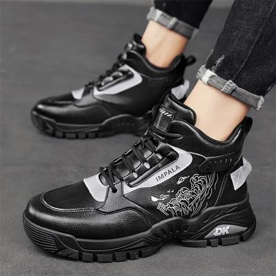 Herren High Top Retro Sportschuhe Dicke Sohle Rutschfest Erhöhte Schuhe Outdoor Bergsteigen Reisen Freizeitschuhe