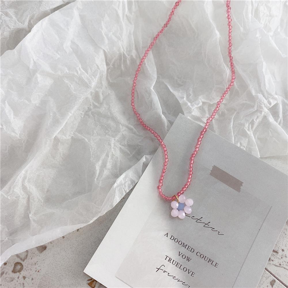 Cute New Jewelry Pendant Party Women Necklace Chocker Daisy Beaded