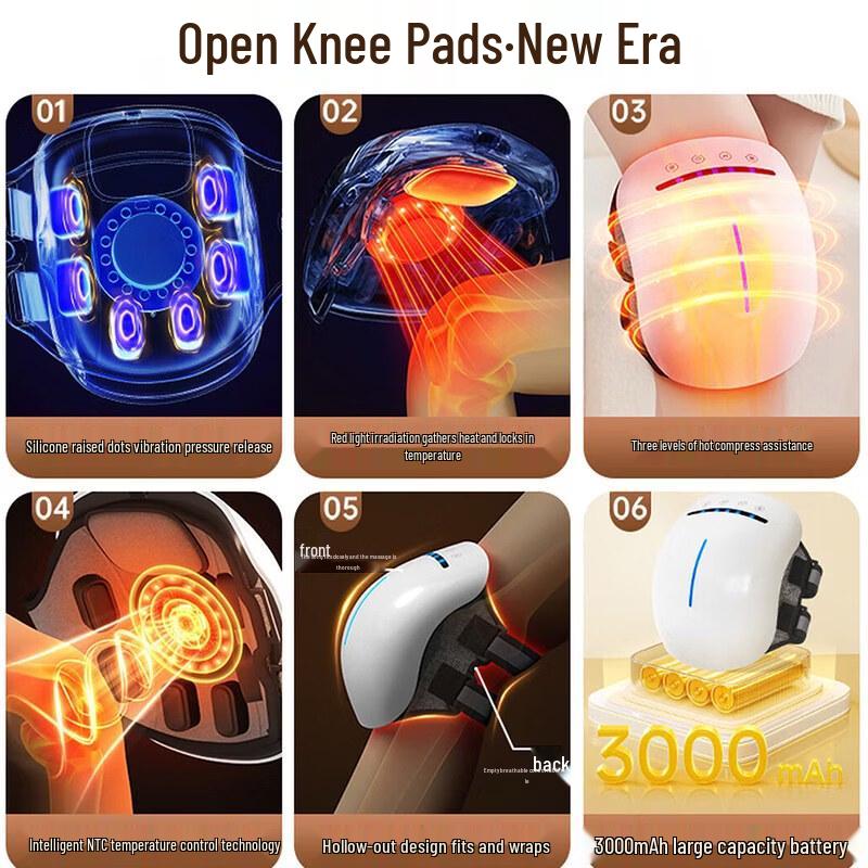Aux Knee Massager with Heat and Vibration CN Plug (adapter Included)