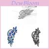 Vintage Alloy Crystal Brooch Pin With Leaf Design For Women And Men