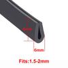 New Rubber Edge Trim Strip U Shape Black Door Edge Strip Guard Seal Doors