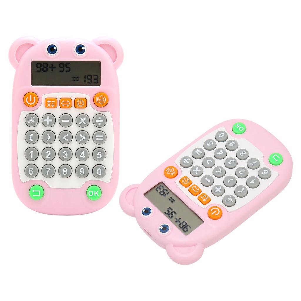Arithmetic Exercise Toy Digital Display Voice Prompt 27 Keys USB C Arithmetic Training Machine for Kids Education