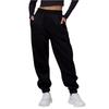Calças Desportivas Femininas de Cintura Alta Largas Calças de Jogging Casuais da Moda Com Bolsos