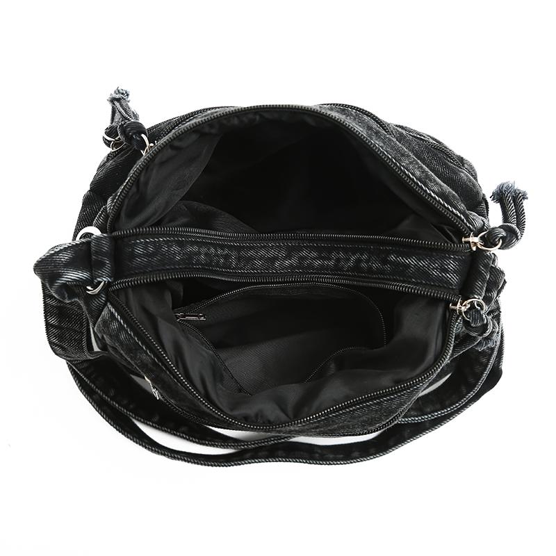 Jeanstasche Damen Große Kapazität Schulter Umhängetasche Mittleren Alters Muttertasche