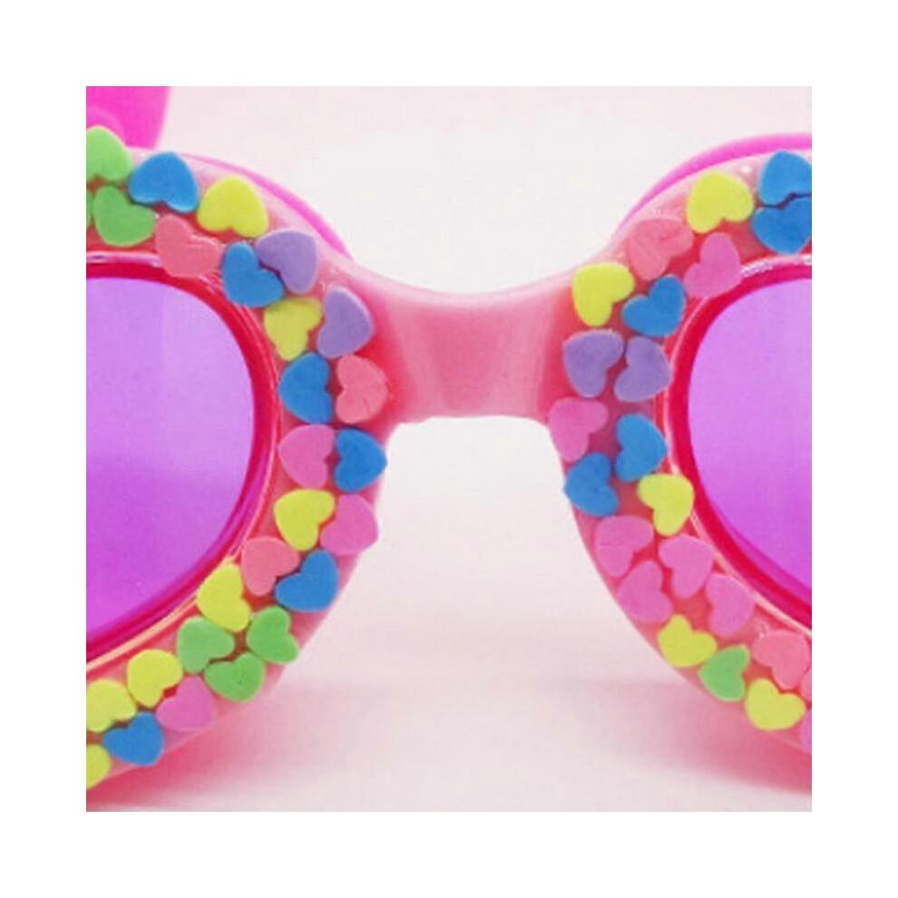 (B) New Waterproof Children's Swimming Goggles Cartoon Heart Shape UV Fogging Proof Swim Training Glasses For Children Kids Gifts