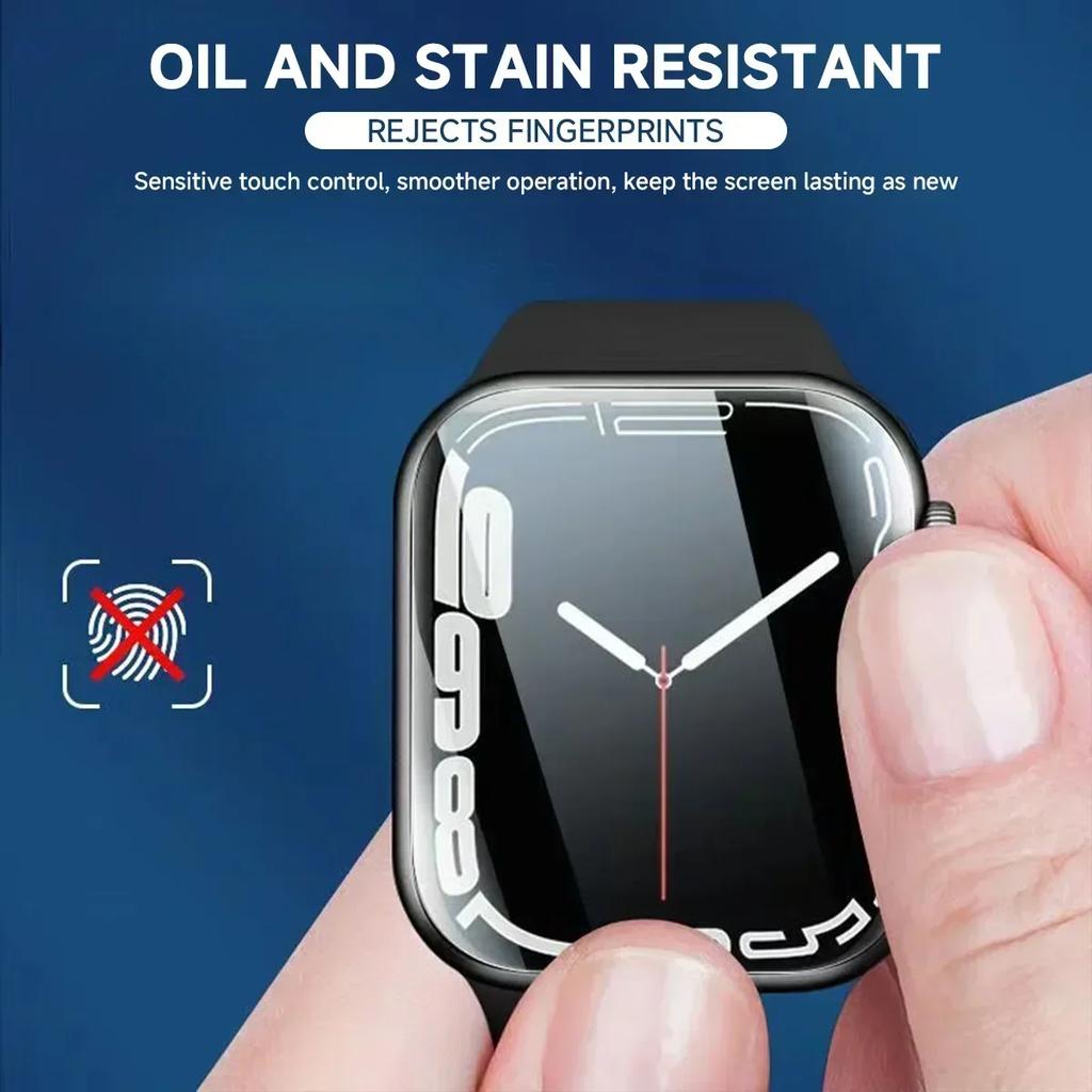 Screen Protector Hydrogel Film for Apple Watch Series 10 46mm 42mm 9 8 7 45mm 41mm Soft HD Scratch Resistant IWatch Ultra 2 49mm