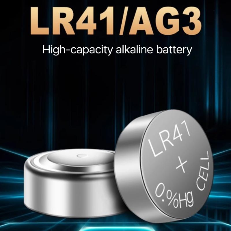 LR41/AG3 Highly Power Button Coin Cell Batteries Coin Cell Battery 1.5V Button Battery for Watch Remote Powers Supply
