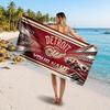 Detroit Red Wings Customized Name Text Beach Towel, Soft Absorbent Towel Beach Pool Travel Personal Gift
