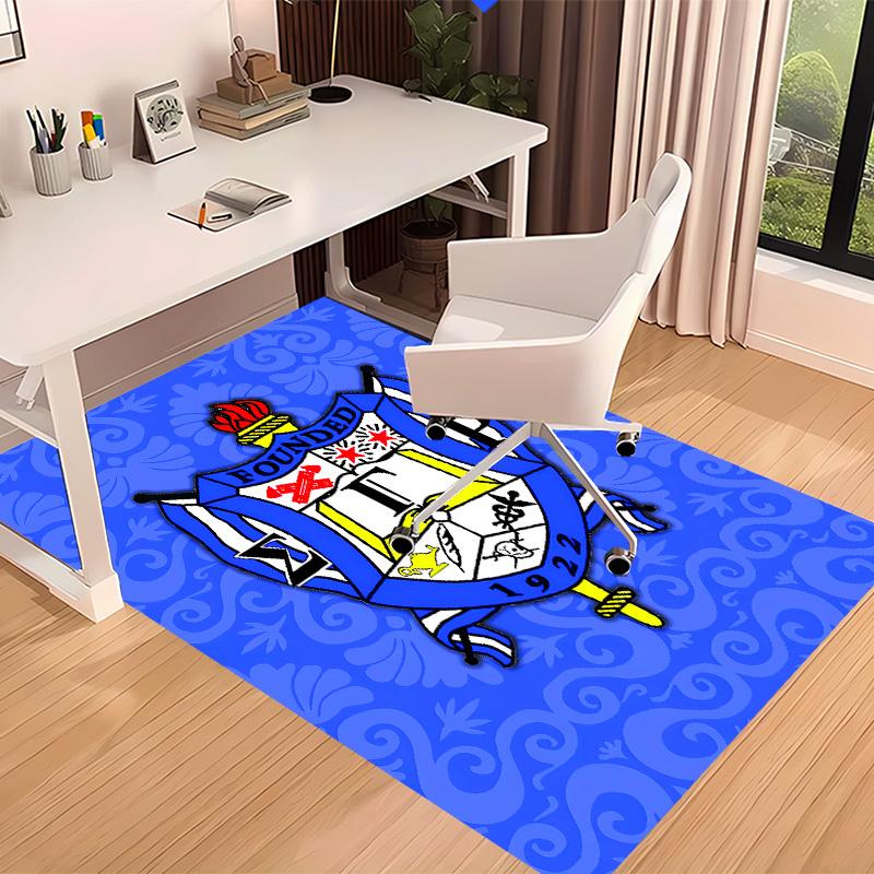Sigma SGR Gamma Rho2 Printed Absorbent Washable Carpet, Non-Slip Bathroom Mats, Kitchen Rugs, Yoga Mat,Living Room Entrance, Camping Picnic Rugs