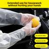 50PCS Waterproof Dishwashing Gloves Long Cuff Extended Gloves Cleaning Gloves  Gardening