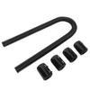 Radiator Flexible Coolant Water Hose Kit with Cap Clamp Stainless Steel 48 Inch Universal Engine Cooling Water Hose Kit