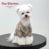 Großhund Gelbes Karomuster Leichtes Hemd für Sommer und Herbst - Geeignet für Samojede, Golden Retriever, Teddy und Bichon.